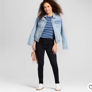 Universal Thread High Rise Skinny Jeans No-Fade Black Size 0 NWT